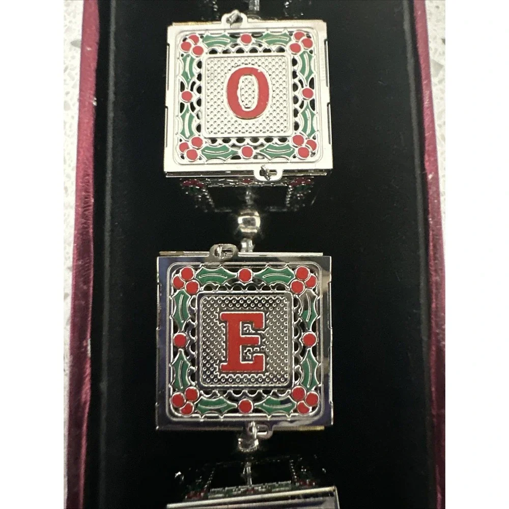 Towle Silversmiths NOEL‎ Building Blocks Ornament T077114 NIB
